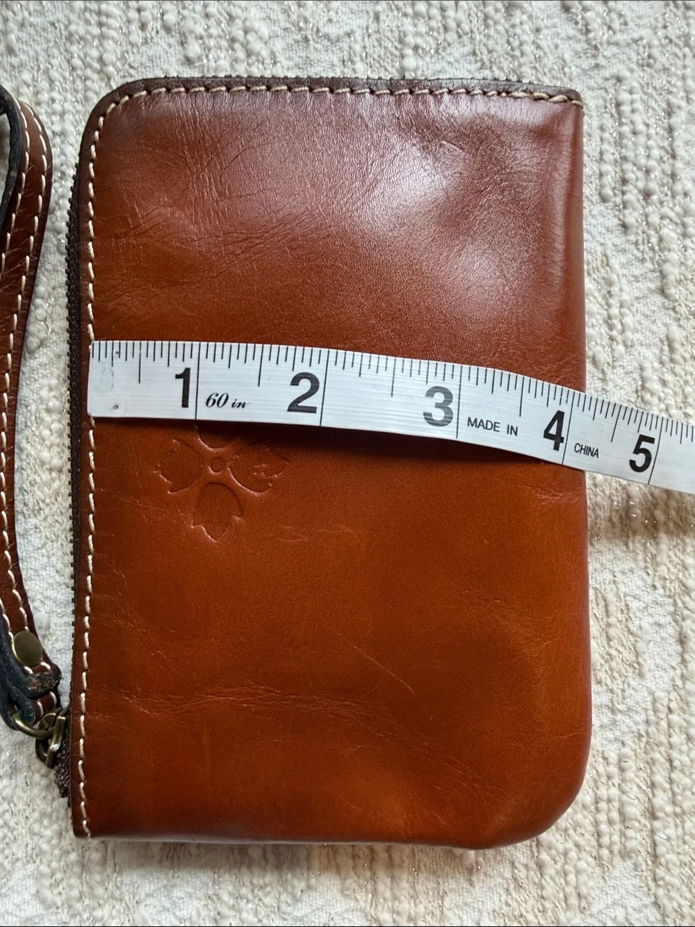 Patrica Nash EUC  Brown Leather Wristlet
